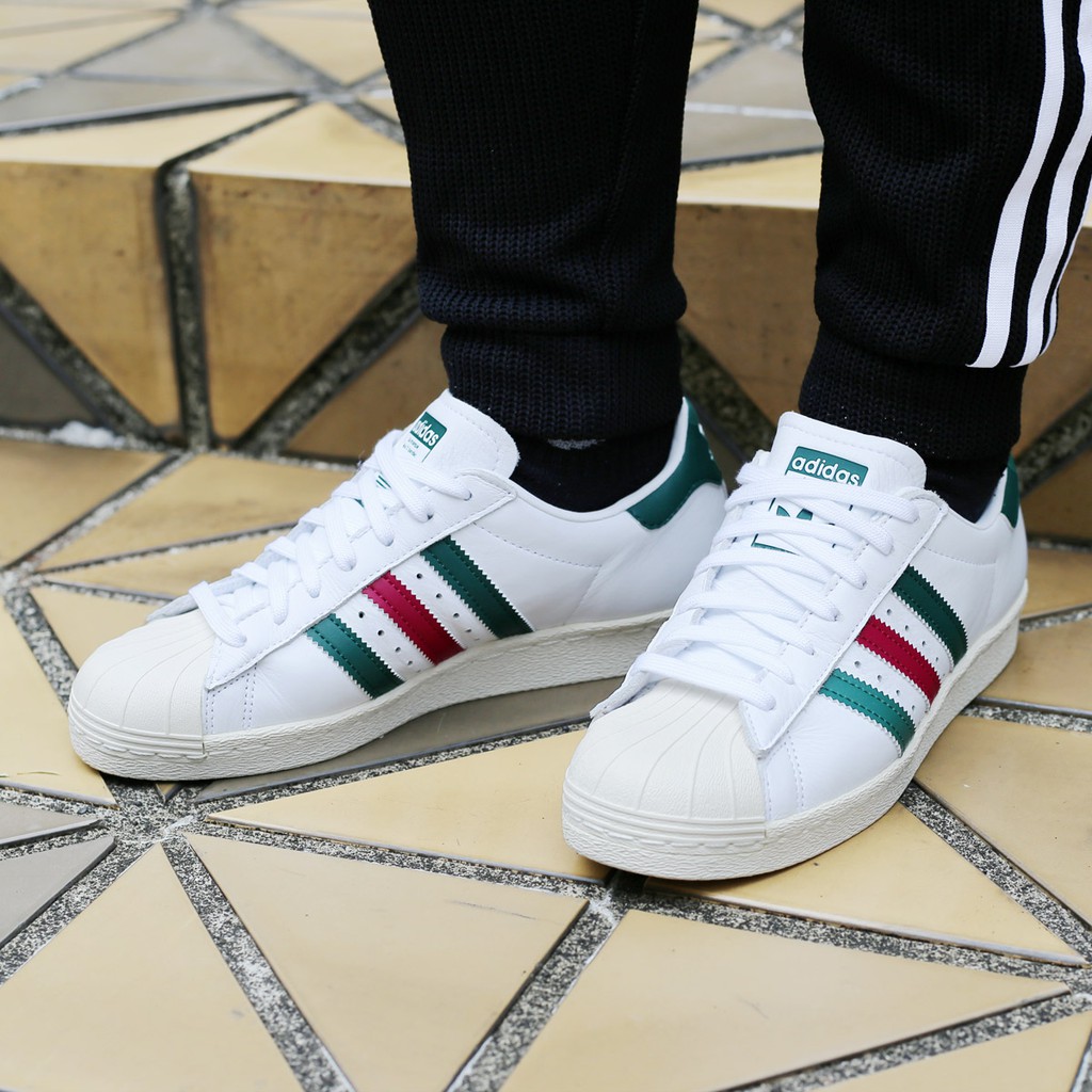 călduț Biblioteca trunchiului Scrieți adidas superstar 80s trainers white  green ruby Apartament diapozitiv organ