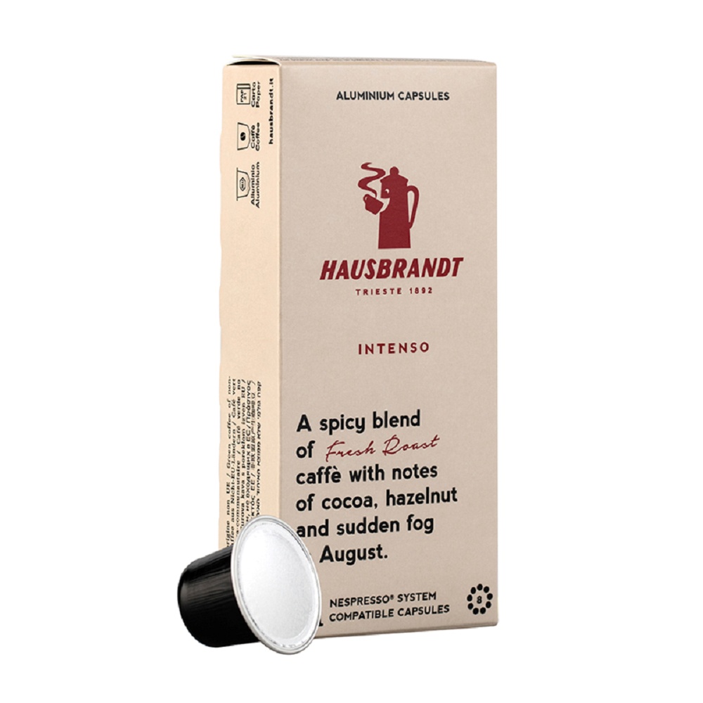 HAUSBRANDT  INTENSO 咖啡膠囊10入/盒 (適用於Nesspresso膠囊咖啡機)