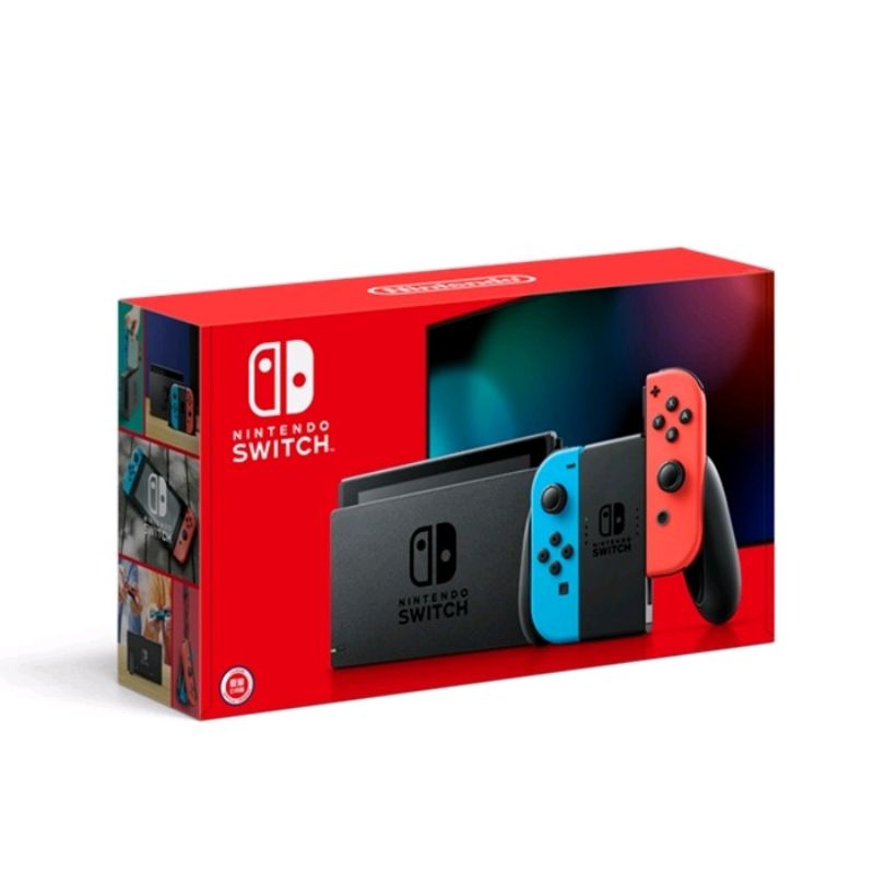 全新 任天堂 Nintendo Switch 電力加強版 遊戲主機 電光藍 電光紅 HAD-S-KABAA-TWN