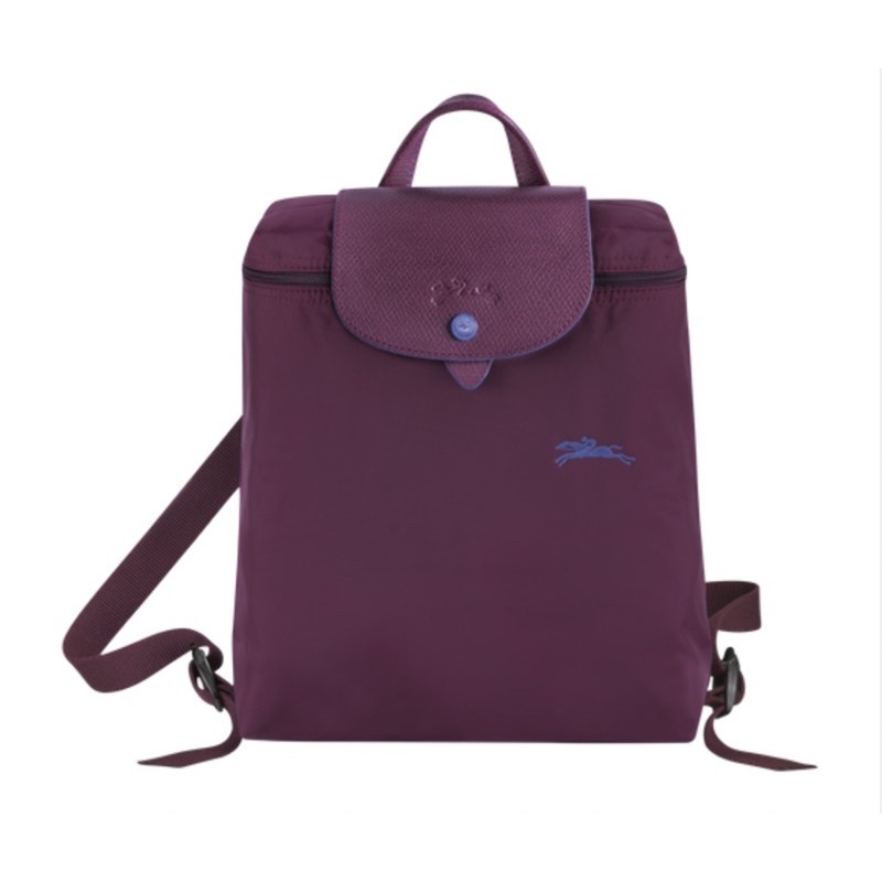 Longchamp莓紫色後背包