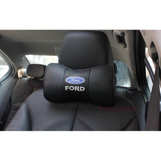 恐高症 福特 Ford 真皮頭枕竹碳護頸枕保健枕 focus fiesta mondeo fusion KUGA