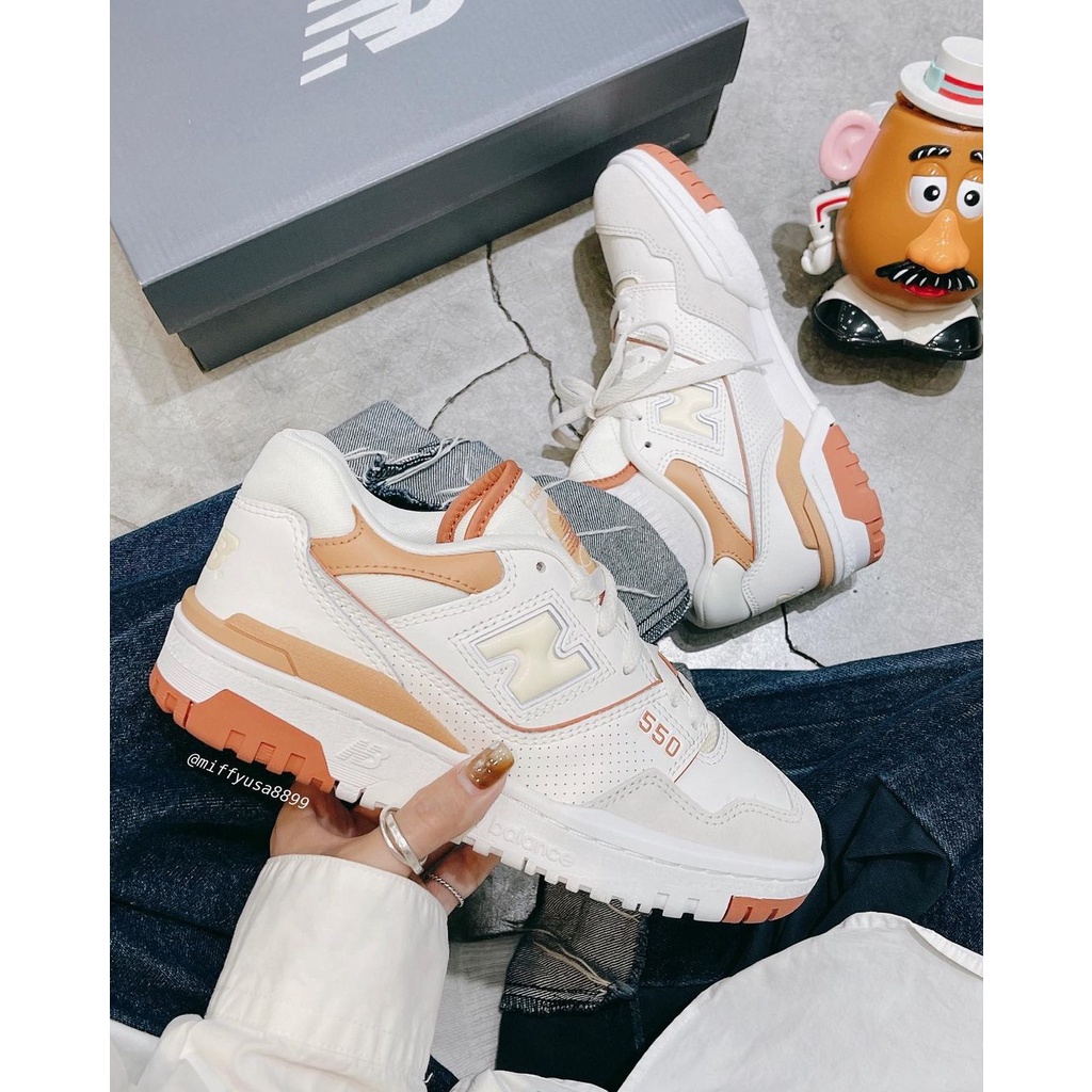 *米菲美國* NewBalance NB550 奶油柑橘【BBW550WA】