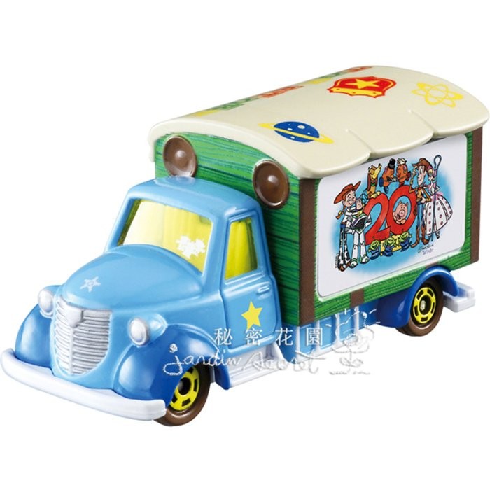 TOMY玩具總動員20週年小汽車--秘密花園生活精品館--日本進口玩具總動員TOYS STORY 20週年小汽車/宣傳車
