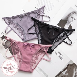 TING BRA 婷姐內衣❤現貨❤蕾絲性感低腰細帶三角內褲(共5色)