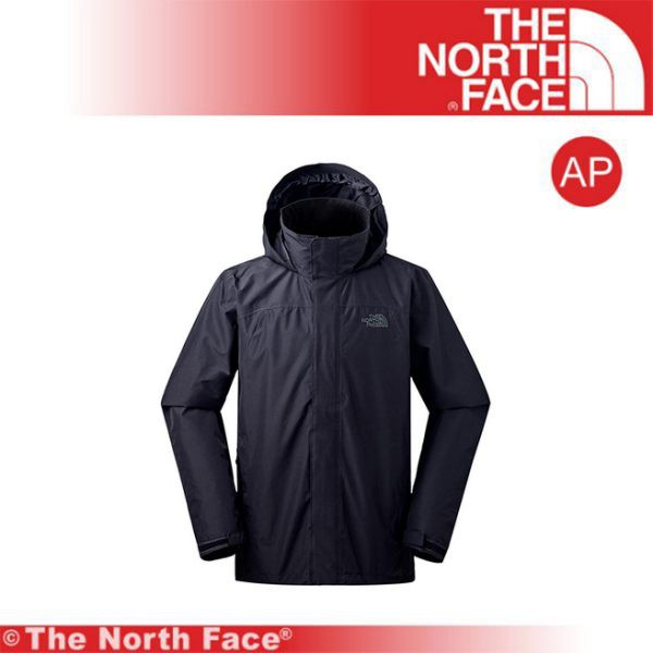 【The North Face  男 可套接DV防水外套《黑》】3L8Q-JK3/外套/防風/透氣/悠遊山水