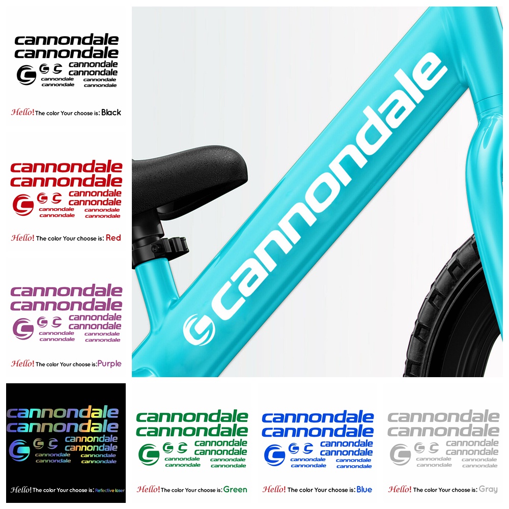 Cannondale 自行車車架套裝鏤空貼紙更多顏色乙烯基貼紙