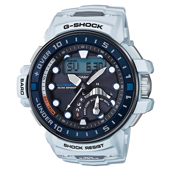 【CASIO】G-SHOCK  GULFMASTER航海系列  太陽能電波x潮汐溫度感應  GWN-Q1000-7A