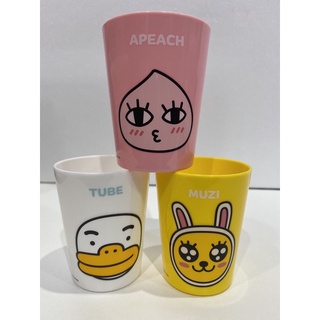 現貨#兒童水杯 韓國進口kakao friends兒童用塑膠水杯180ml 3入 2面不同 $110組 有3個