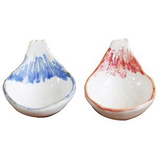 （現貨）日本製六魯Rokuro blut's 美濃燒 5.5cm 富士山造型豆皿 豆碟 醬料碟 附原廠紙盒