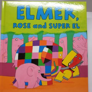 全新大象艾瑪Elmer, Rose and Super El /Elmer and butterfly精裝繪本