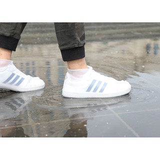 矽膠鞋套 雨鞋套 豪雨必備 防水 雨天加厚防滑 耐磨底 雨鞋套 白色 雨鞋