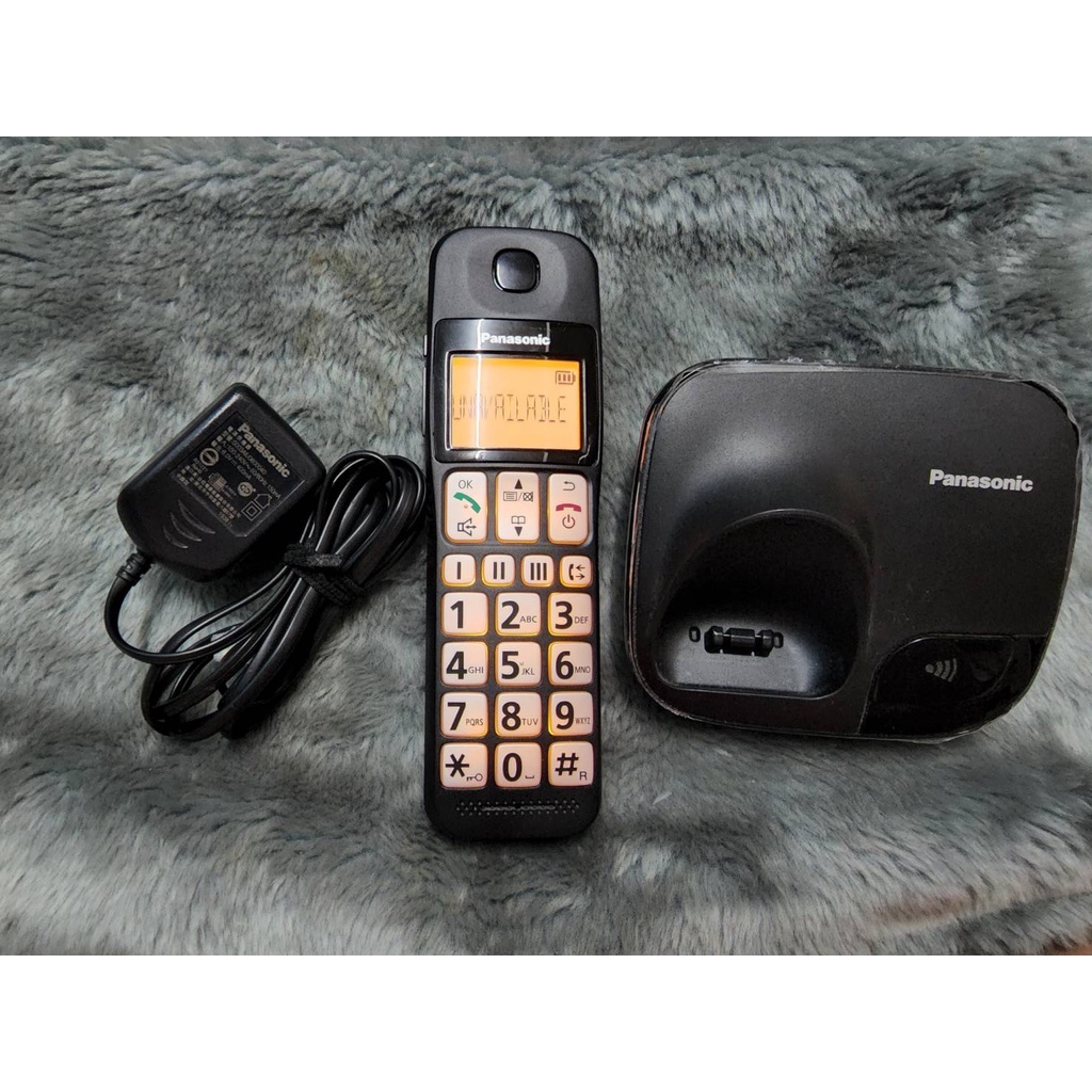 現貨 免運 9成新 國際牌Panasonic DECT KX-TGE110 大螢幕大字鍵助聽功能數位無線電話 公司貨