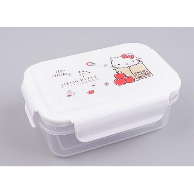 kitty 保鮮盒 樂扣盒  環保餐盒 好收納輕巧 可微波 洗碗機可使用 韓國製 480ml