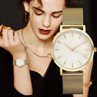 [免運] 韓國流行時尚不鏽鋼腕錶 簡約女錶 質感鋼錶 女士手錶石英錶 潮流網美氣質 姊妹情侶禮物飾品手錶