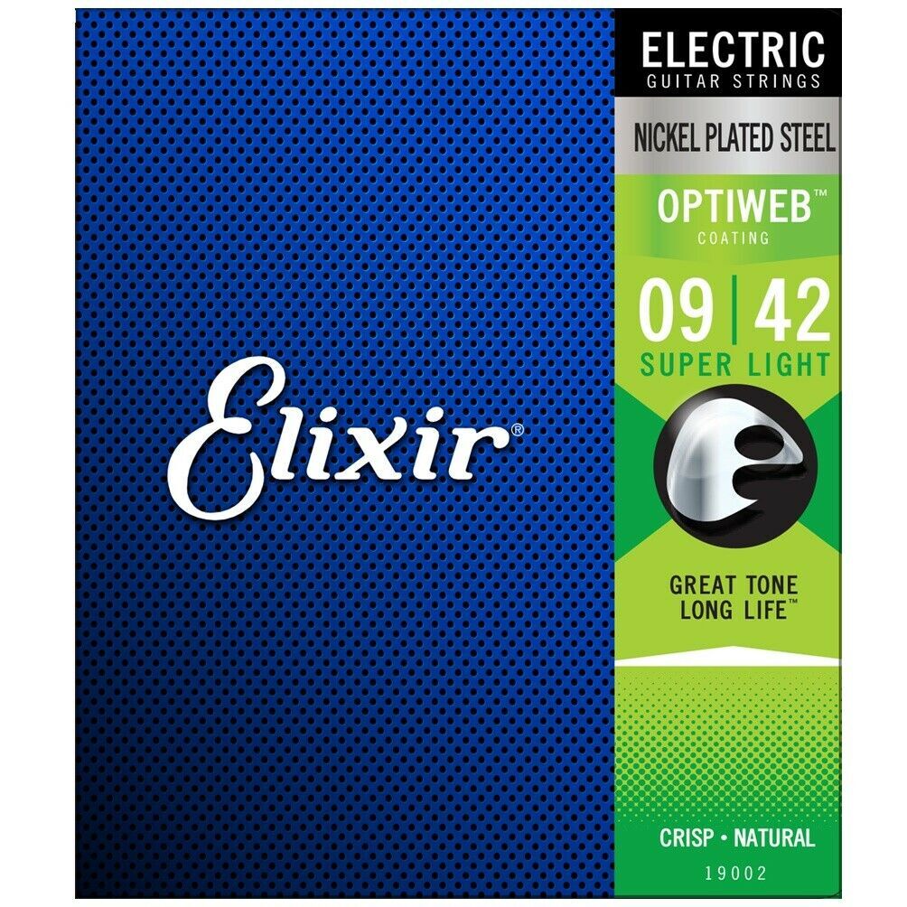 【Cross流行音樂中心】Elixir OPTIWEB 19002(09-42) 電吉他弦 包膜弦 薄膜防鏽 電吉他