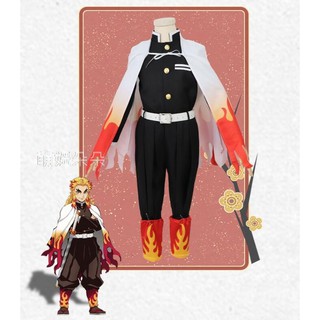 ♥萌妞朵朵2店♥兒童鬼滅之刃-煉獄杏壽郎 cosplay服裝角色扮演衣服和服萬聖節聖誕節
