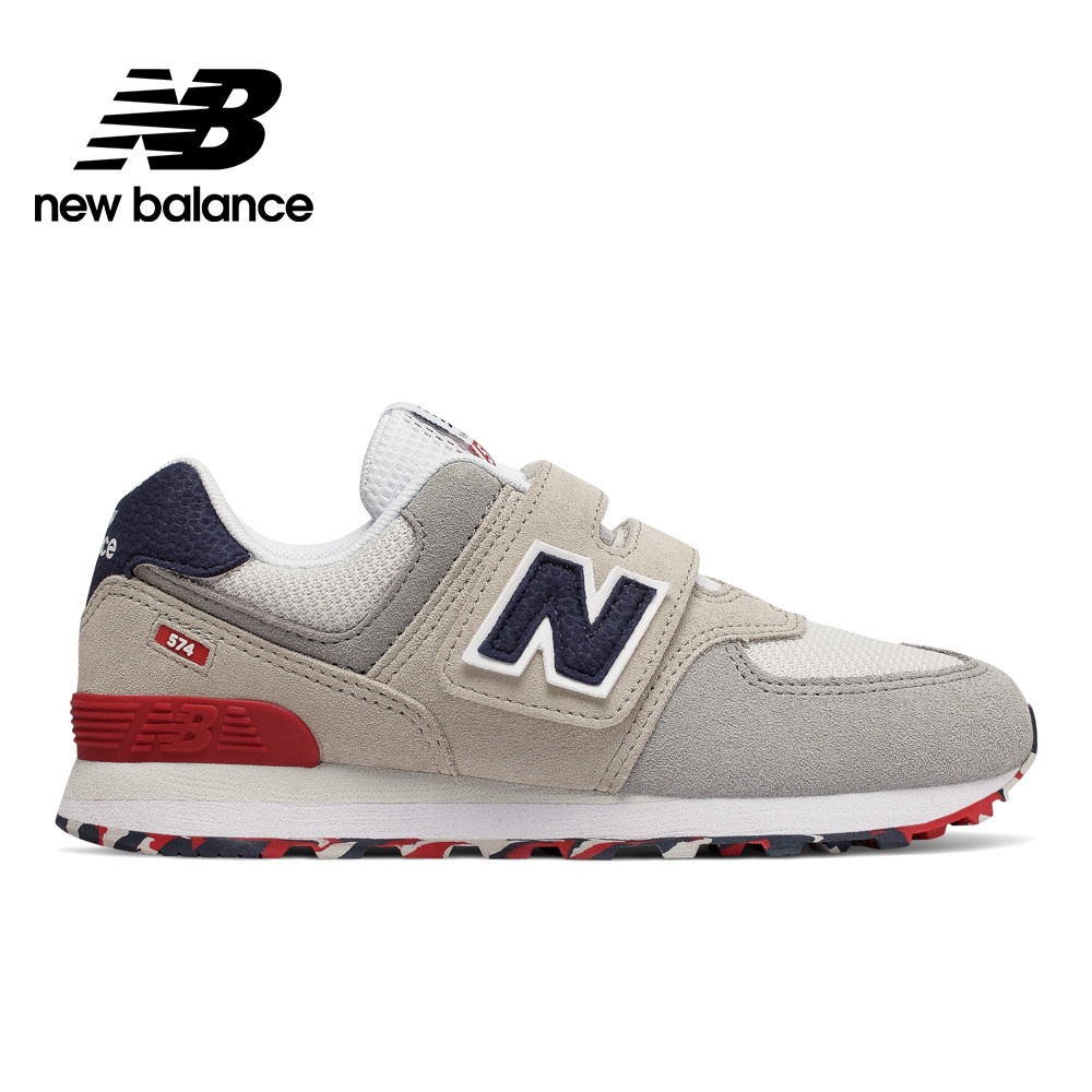 【New Balance】 NB 童鞋_中性_卡其杏_YV574UJD-W楦 574