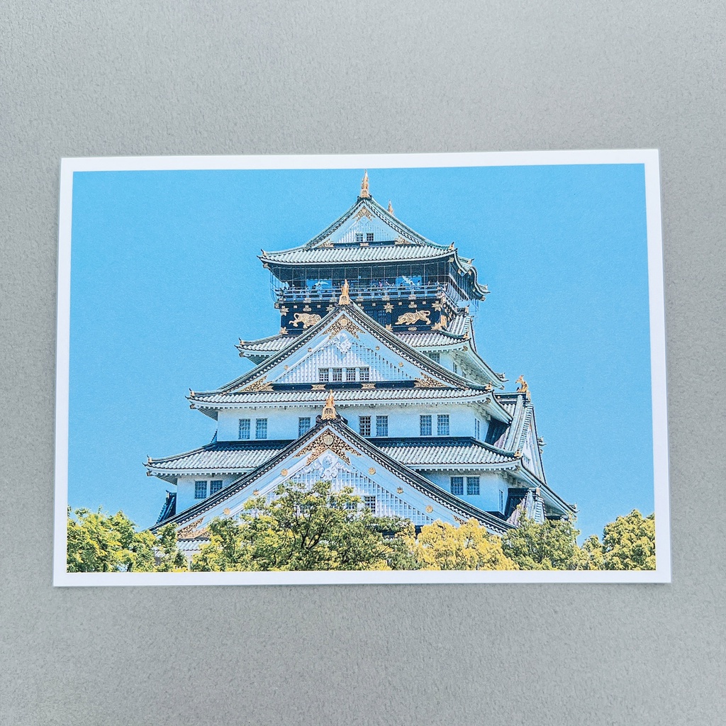 小時光製作所 明信片 日本 大阪 OSAKA 大阪城 天守閣 おおさかじょう 城堡 POSTCARD 禮物 卡片 框畫