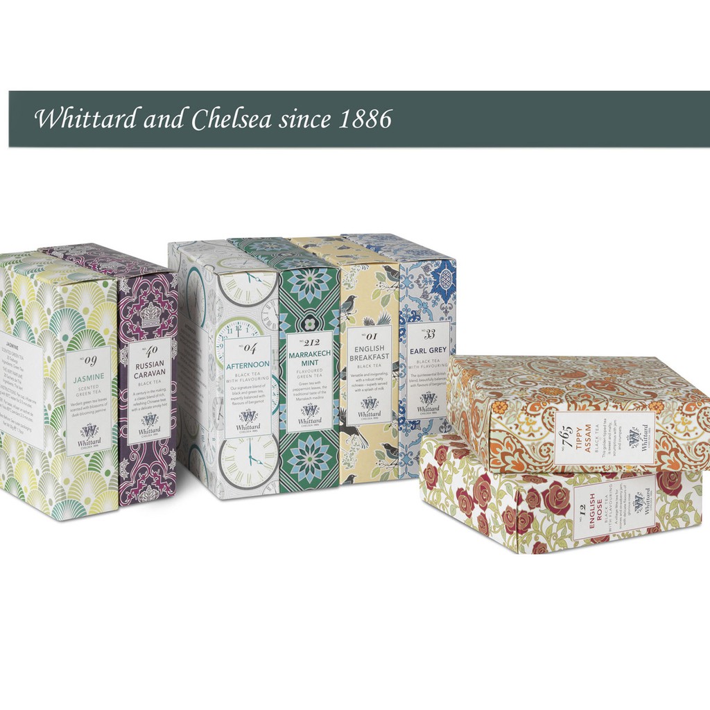 英國Whittard Tea Discovery Collections -茉莉綠茶 20pcs圓型裸茶包/ 一盒