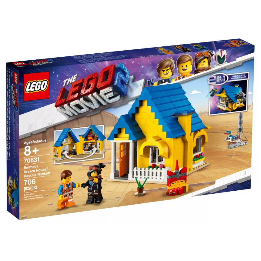 【ToyDreams】LEGO樂高 LEGO MOVIE 70831 艾密特的夢幻屋和救援火箭