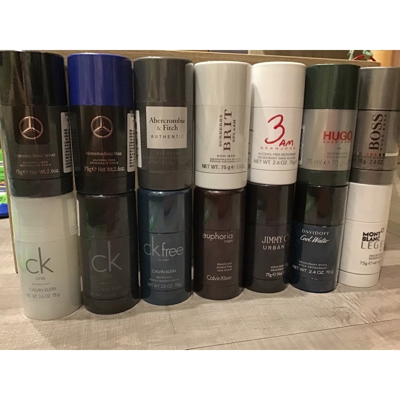 各大品牌體香膏 ck體香膏 萬寶龍MONT BLANC Boss coach Ysl LACOSTE Chanel