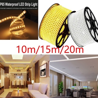 10m/15m/20m LED燈條套件，110V柔性防水LED燈帶，單排燈