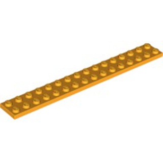 磚家 LEGO 樂高 亮橘色 Plate 2x16 薄板 薄片 平板 顆粒薄板 4282