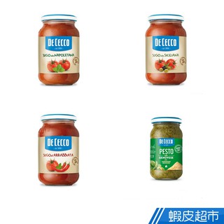 DE CECCO 得科 義大利麵醬 (羅勒青醬/拿坡里麵醬/西西里麵醬/蕃茄香料辣味麵醬) 190g/400g 蝦皮直送