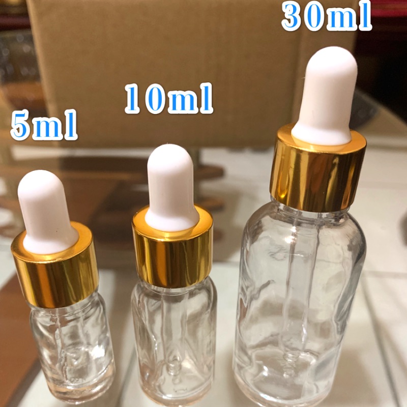 現貨5ml 10ml 30ml 滴管分裝瓶/精油空瓶/透明滴管