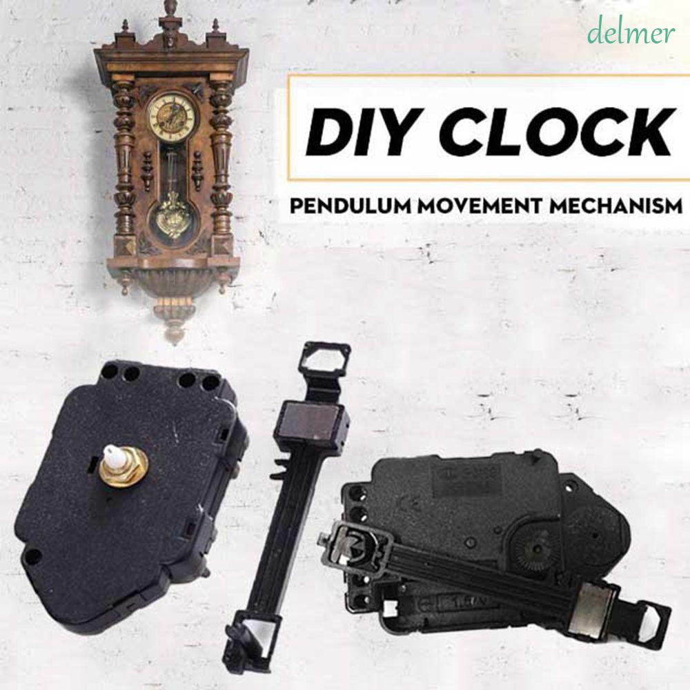 Delmer 便攜式時鐘機芯擺動掛鐘配件擺錘機芯 DIY 機構零件掛鐘更換套件軸石英時鐘時鐘零件