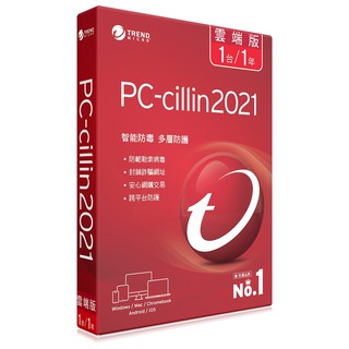 趨勢 PC-cillin 2021 雲端版 一年一台 防毒軟體 +電競滑鼠+無線藍牙控制器