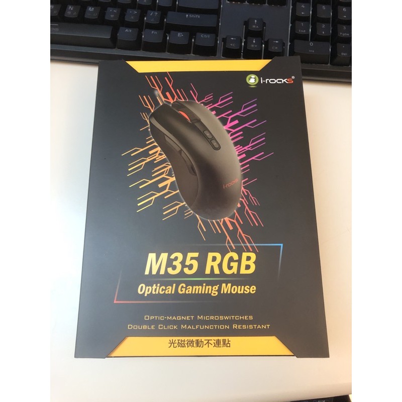 全新iRocks M35 RGB光磁微動遊戲滑鼠 i-rocks M35 RGB 電競滑鼠