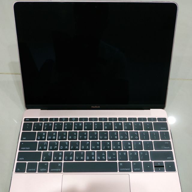 Apple Macbook 12吋 A1534 玫瑰金 二手自售 螢幕殘影重疊