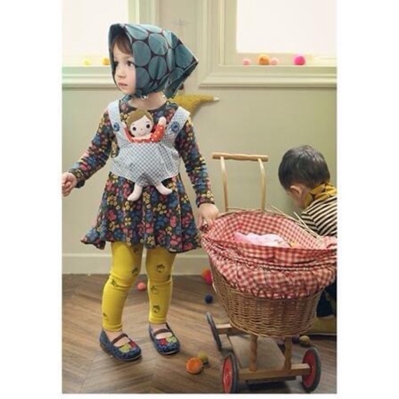 正韓 韓國製 Bonjour Annika 童裝 女童 妹妹背著洋娃娃 洋裝 長袖 秋裝 現貨 全新 清倉特賣