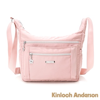 【Kinloch Anderson】城市酷玩 大容量梯形斜揹包-乾燥玫瑰粉