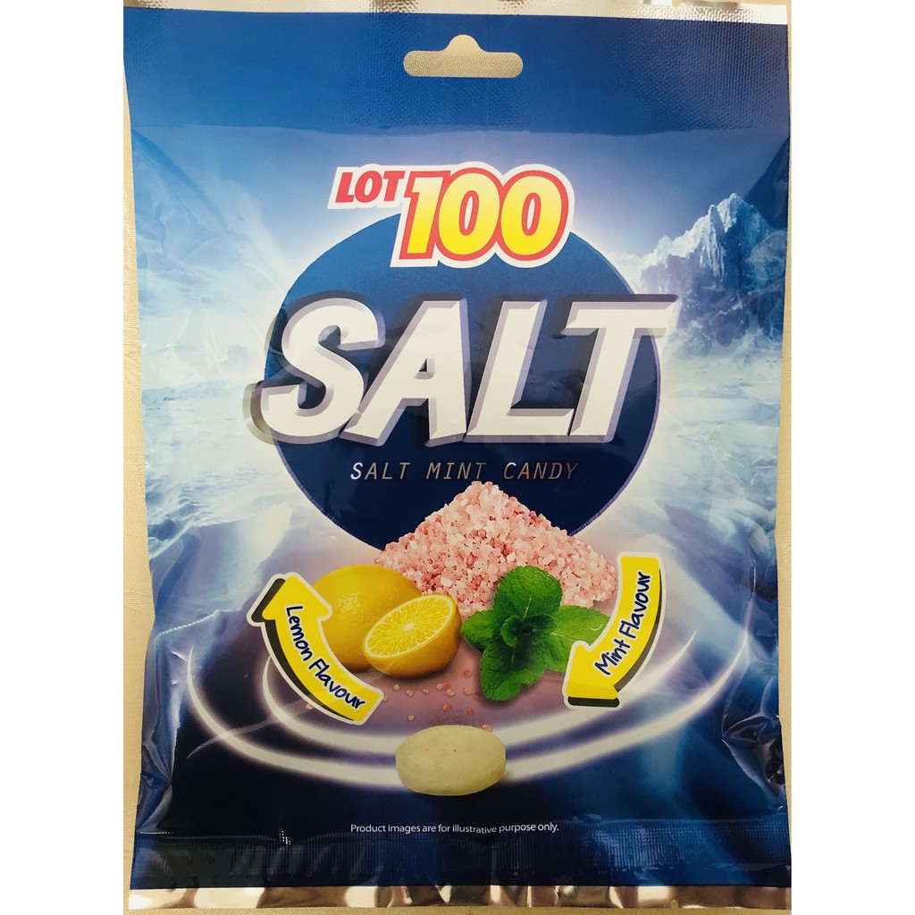 LOT 100 一百份紅岩鹽檸檬糖(薄荷風味) 140g