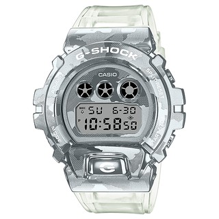 CASIO G-SHOCK 冰酷迷彩金屬錶圈腕錶