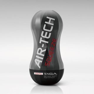 日本TENGA AIR-TECH SQUEEZE 軟殼增壓重覆使用飛機杯-堅毅黑 ATS-001B 男生情趣品 飛機杯