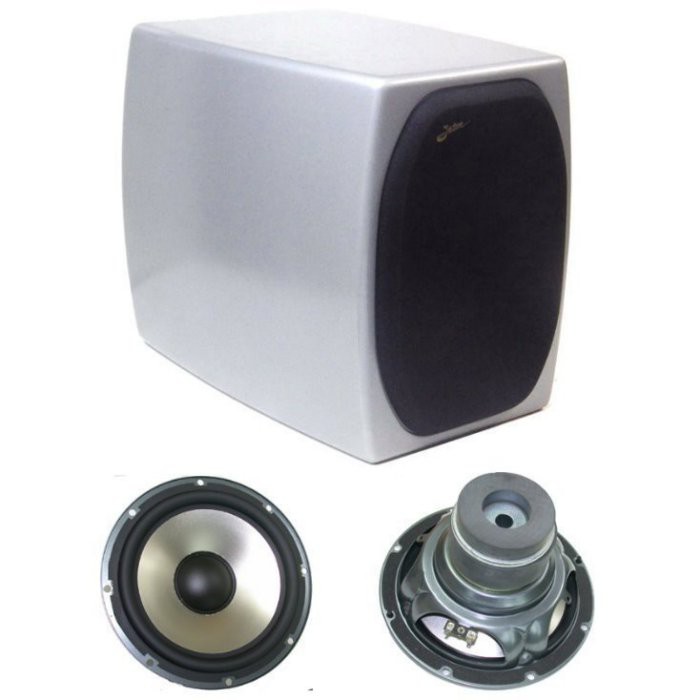 ANV  DIY 喇叭 音箱  重低音喇叭  專用  銀色霧面烤漆 一體成型+8吋單體 (BOSW-808MS)一組