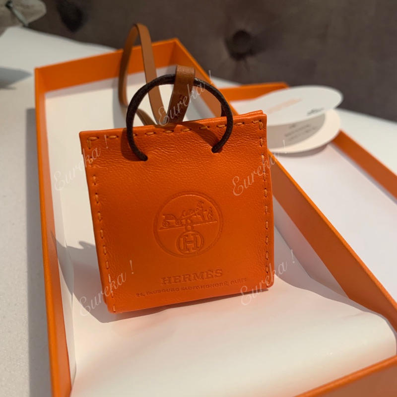 預購》愛馬仕Hermes Orange bag Charm | 蝦皮購物