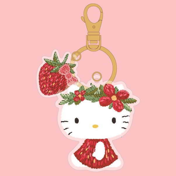 SANRIO HELLO KITTY三麗鷗凱蒂貓草莓花圈造型悠遊卡