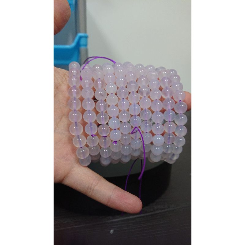 天然  紫玉髓 8mm 手珠 （隨機出貨） #黃37