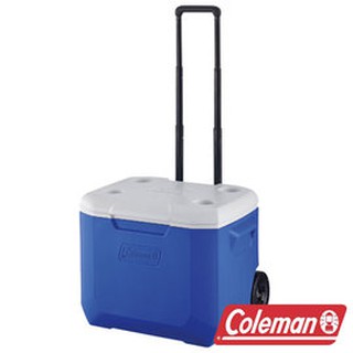 特價【Coleman】56L托輪冰箱(保冷力可維持三天) CM-27863 / CM27864行動冰箱 保冷冰桶 保冷