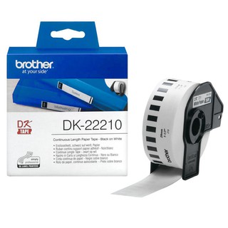 Brother DK-22210 連續標籤帶 (29mm 白底黑字) 耐久型紙質 現貨 廠商直送