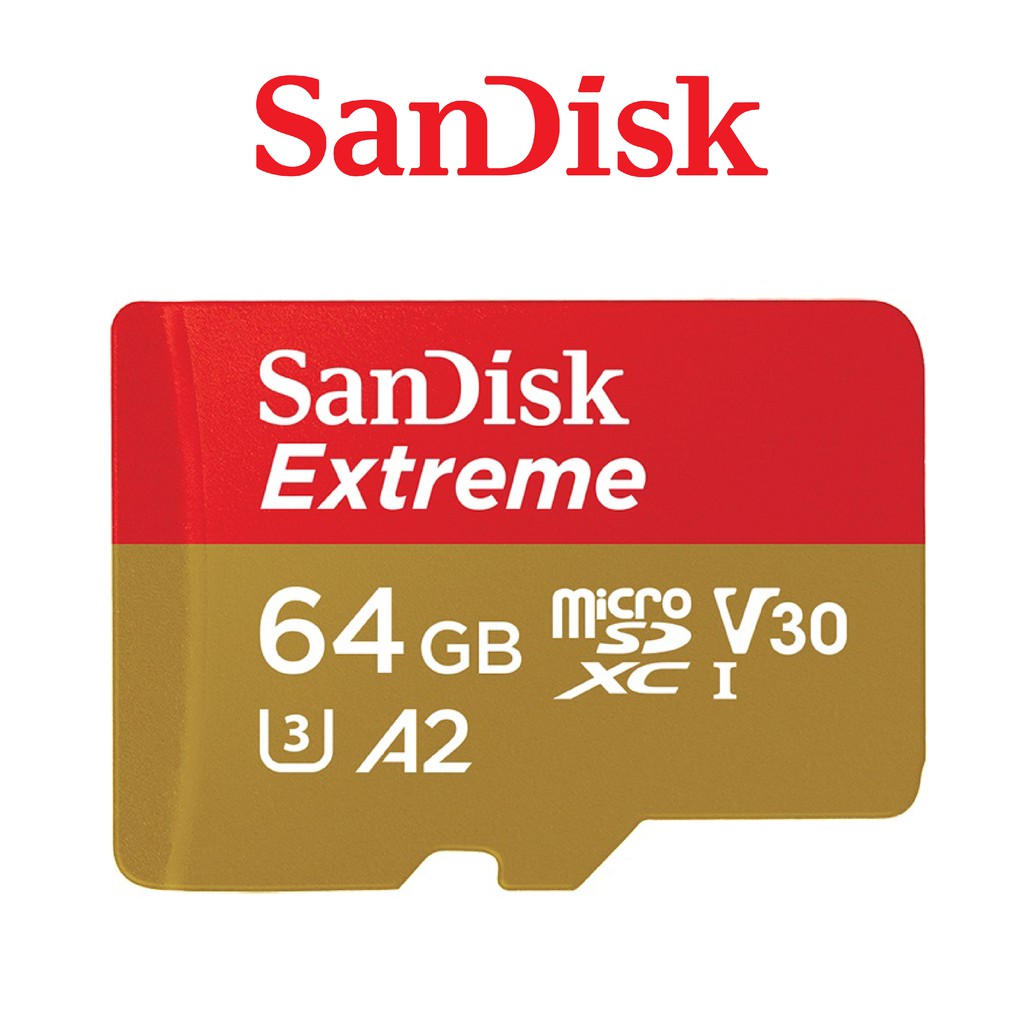 SANDISK 64G EXTREME MicroSD UHS-I A2 U3 記憶卡 64GB 讀170 寫80