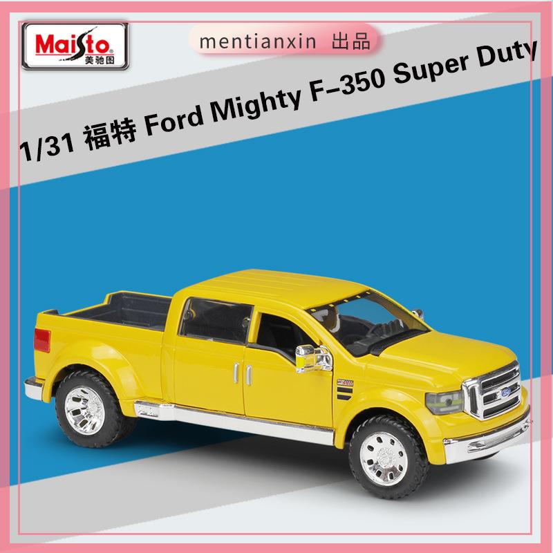 1:24福特Ford Mighty F-350 Super Duty仿真合金汽車模型重機模型 摩托車 重機 重型機車 合