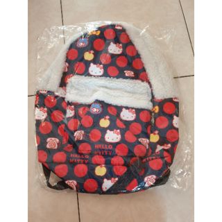 ☆全新 滿版Hello kitty QQ絨毛後背包