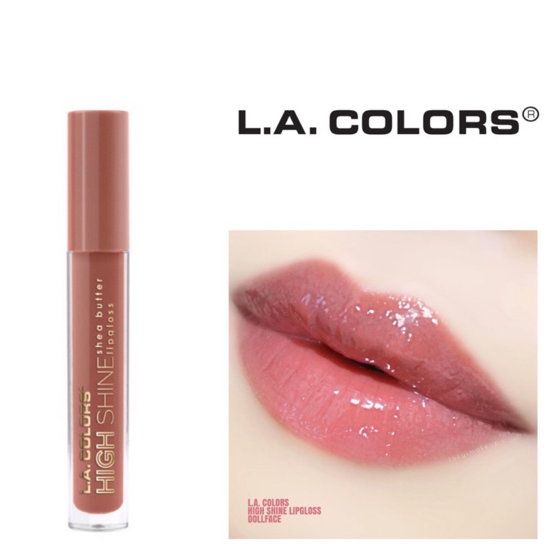 ✨現貨閃電出✨ LA Colors High Shine Lipgloss 934 Dollface 奶茶色唇釉| 蝦皮購物