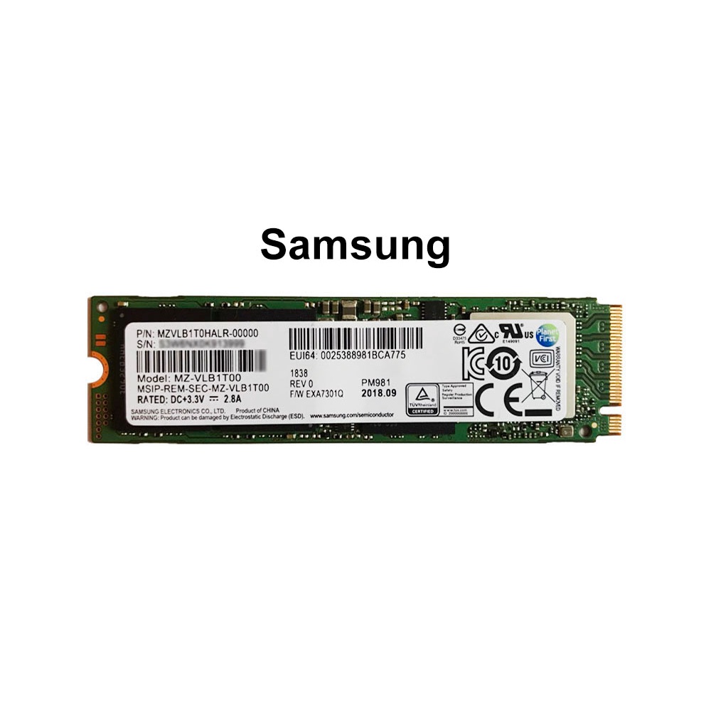 Samsung 三星 PM981 SSD PCIe 1024G 固態硬碟