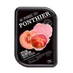 【熊愛趣烘焙材料】法國PONTHIER邦堤耶冷凍白桃果泥 1kg 可製作軟糖 白桃 果泥 邦堤耶 PONTHIER 冷凍